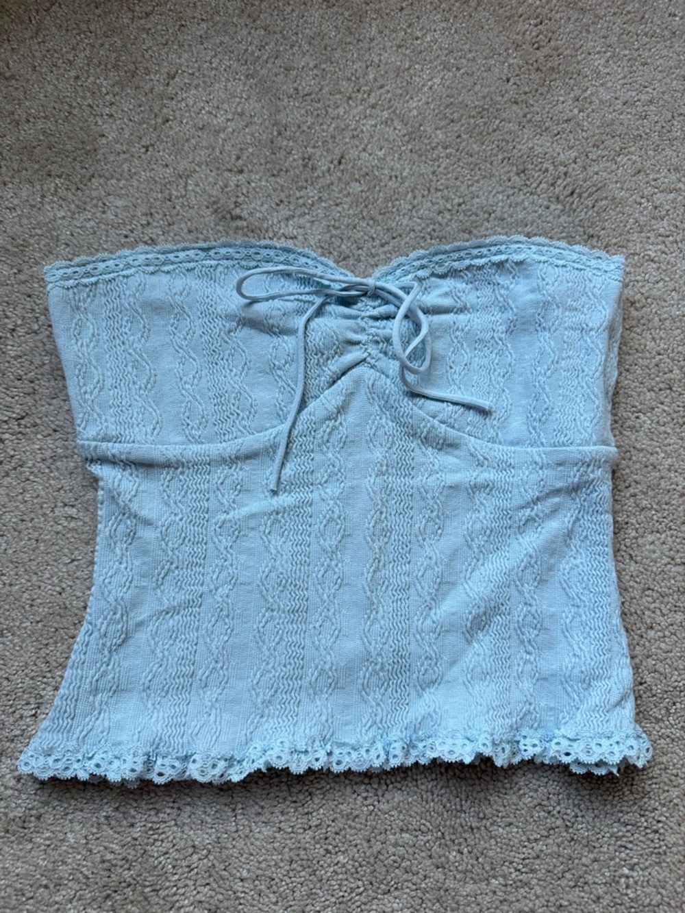 Edikted Lacey Knit Tube Top